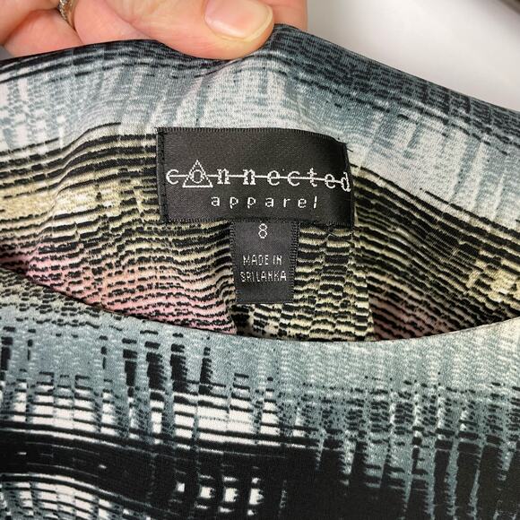 Connected Apparel Multicolor Midi Dress - Picture 6 of 11